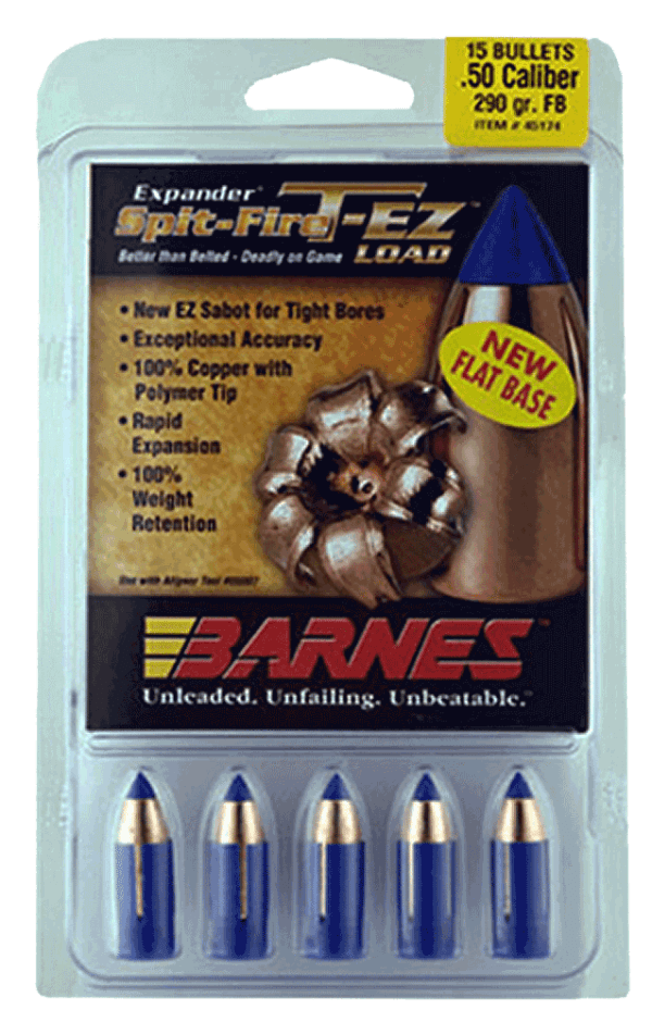 Barnes Bullets 30604 Spit-Fire TMZ Muzzleloader 50 Cal Spit-Fire TMZ 290 gr 24