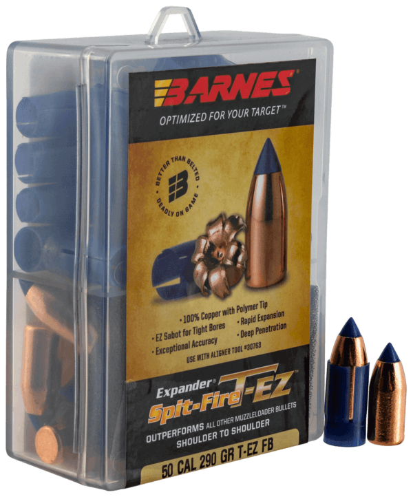Barnes Bullets 30601 Spit-Fire T-EZ 50 Cal Spit-Fire T-EZ FB 250 gr 24