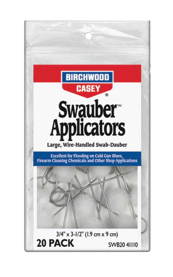 Birchwood Casey 41110 Swauber Applicators 20 Per Pkg