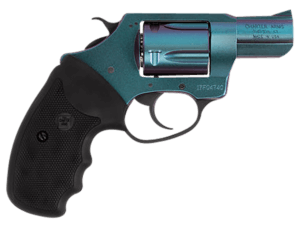 Charter Arms 25387 Undercover Chameleon 38 Special Caliber with 2″ Barrel, 5rd Capacity Cylinder, Overall High Polished Iridescent Cerakote Finish & Finger Grooved Black Rubber Grip