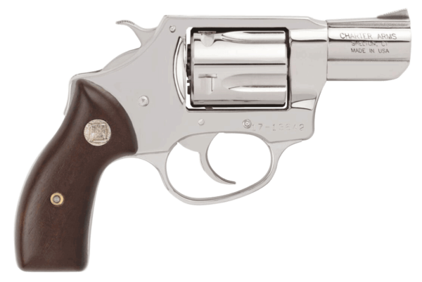 Charter Arms 73829 Undercover Revolver Single/Double 38 Special 2″ 5 Rd Wood Grip Polished Stainless