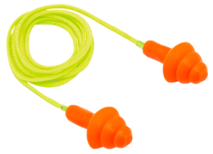 Pyramex RP3001 Reusable Earplugs Polymer 24 dB Behind The Neck Orange/Yellow Adult 50 Pair
