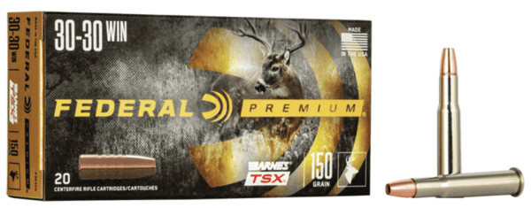 Federal P3030G Premium Hunting 30-30 Win 150 gr Barnes TSX 20rd Box