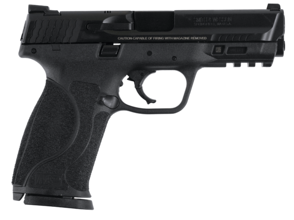 Smith & Wesson 11758 M&P M2.0 Full Size Frame 9mm Luger 15+1  4.25″ Black Armornite Stainless Steel Barrel & Serrated Slide  Matte Black Polymer Frame w/Picatinny Rail