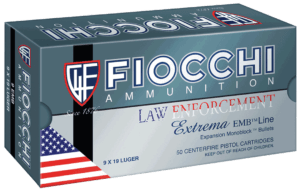 Fiocchi 9X18 Specialty 9x18mm Ultra 100 gr Metal Case (FMJ) 50rd Box