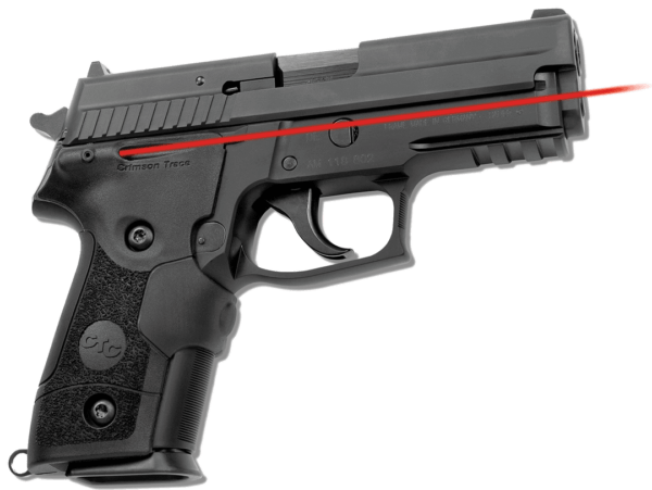 Crimson Trace LG429 Lasergrips 5mW Red Laser with Front Activation 633nM Wavelength & 50 ft Range Black Finish for Sig P229 P228