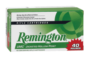 Remington Ammunition L308W4B UMC 308 Win 150 gr Full Metal Jacket (FMJ) 40 Round Box