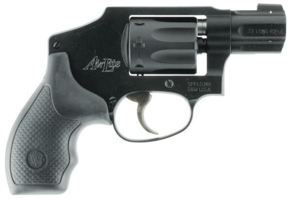 Smith & Wesson 103043 Model 43 Classic 22 LR 8 Shot 1.88 Black Stainless Steel Barrel  Black Aluminum  Cylinder & J-Frame  Snag-free Internal Hammer  No Lock”