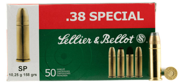 Sellier & Bellot SB38C Handgun  38 Special 158 gr Soft Point 50rd Box