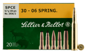 Sellier & Bellot SB3006C Rifle  30-06 Springfield 150 gr Soft Point Cut Through Edge 20rd Box
