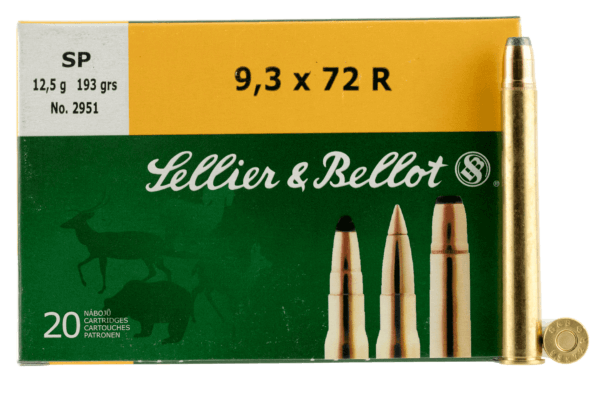 Sellier & Bellot SB9372RA Rifle  9.3mmx72R 193 gr Soft Point 20rd Box