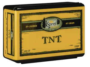 Speer Bullets 1246 TNT 25 Caliber .257 87 GR Jacketed Hollow Point (JHP) 100 Box