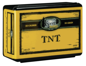Speer Bullets 1032 TNT 22 Caliber .224 55 GR Hollow Point (HP) 100 Box