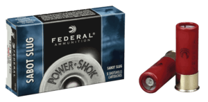 Federal F127SS2 Power-Shok Shotshell 12 Gauge 2.75″ 1 oz Sabot Slug Shot 5rd Box