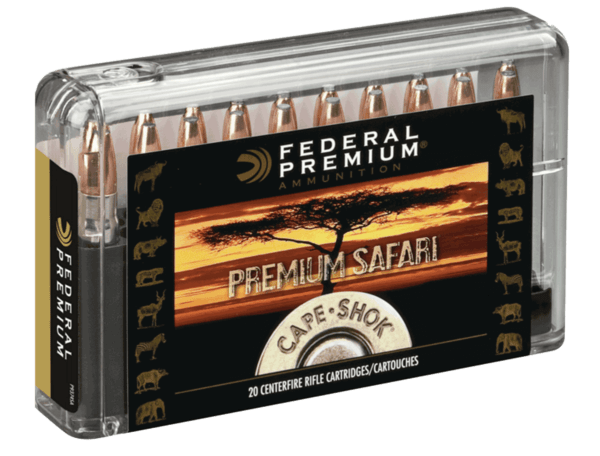 Federal P375SA Premium Safari Cape-Shok 375 H&H Mag 300 gr Swift A Frame 20rd Box