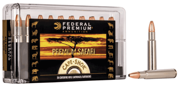 Federal P416SA Premium Safari Cape-Shok 416 Rigby 400 gr Swift A-Frame (SWFR) 20rd Box