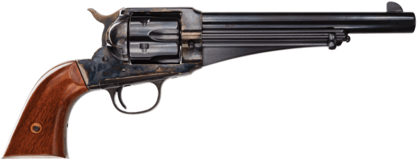 Taylors & Company 550383 1875 Army Outlaw 45 Colt (LC) Caliber with 7.50 Blued Finish Barrel  6rd Capacity Blued Finish Cylinder  Color Case Hardened Finish Steel Frame & Walnut Grip”