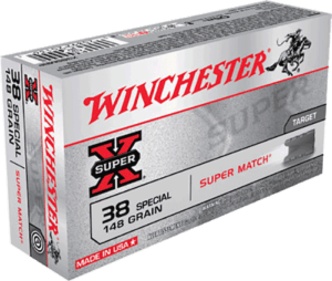 Winchester Ammo X38SMRP Super X Defense 38 Special 148 gr Super Match Lead Semi-Wadcutter 50rd Box