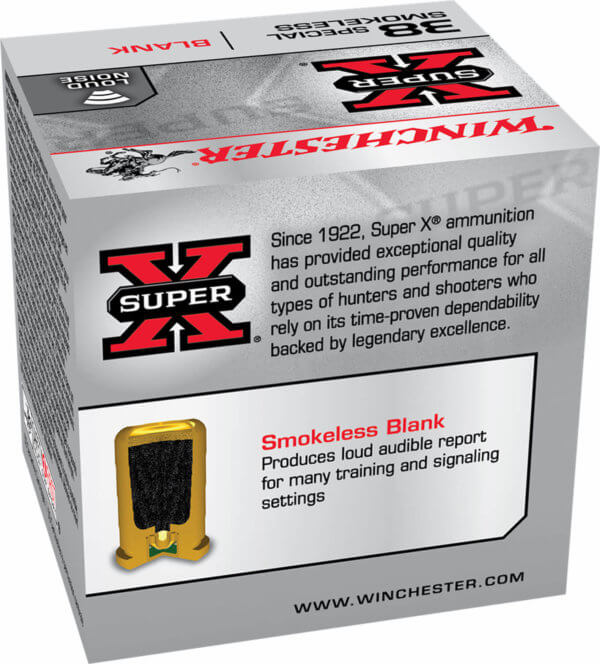 Winchester Ammo 38SBLP Super X Blank 38 Special 50rd Box