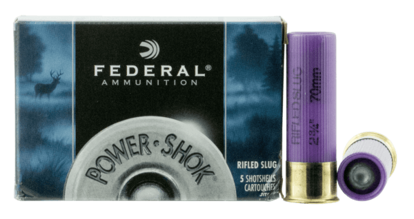 Federal F164RS Power-Shok Shotshell 16 Gauge 2.75″ 7/8 oz Rifled Slug Shot 5rd Box