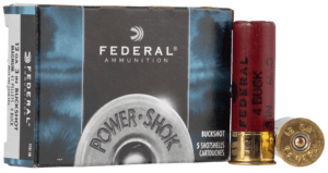 Federal F13000 Power-Shok Magnum 12 Gauge 2.75″ 12 Pellets 1 7/16 oz 00 Buck Shot 5rd Box