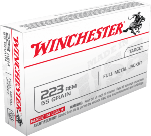 Winchester Ammo USA223R1L USA 223 Rem 55 gr Full Metal Jacket (FMJ) 20rd Box