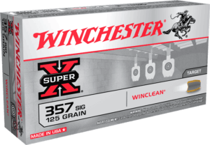 Winchester Ammo WC357SIG Super-X 357 Sig 125 gr Brass Enclosed Base 50rd Box