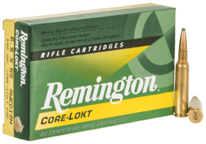 Remington Ammunition R65SWE1 Core-Lokt 6.5×55 Swedish 140 gr Core-Lokt Pointed Soft Point (PSPCL) 20rd Box