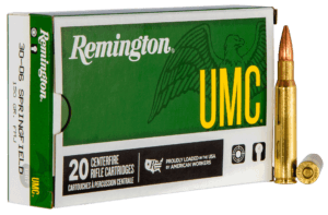 Remington Ammunition 23699 UMC Target 30-06 Springfield 150 gr Full Metal Jacket (FMJ) 20rd Box