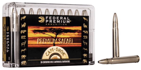 Federal P375T1 Premium Safari Cape-Shok 375 H&H Mag 300 gr Trophy Bonded Bear Claw 20rd Box