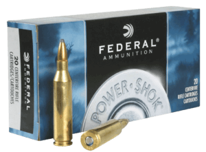 Federal 243AS Power-Shok 243 Win 80 gr Jacketed Soft Point (JSP) 20rd Box
