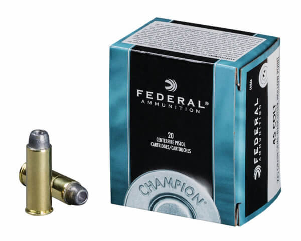 Federal C45LCA Champion Training 45 Colt (LC) 225 gr Semi-Wadcutter Hollow Point (SWCHP) 20rd Box