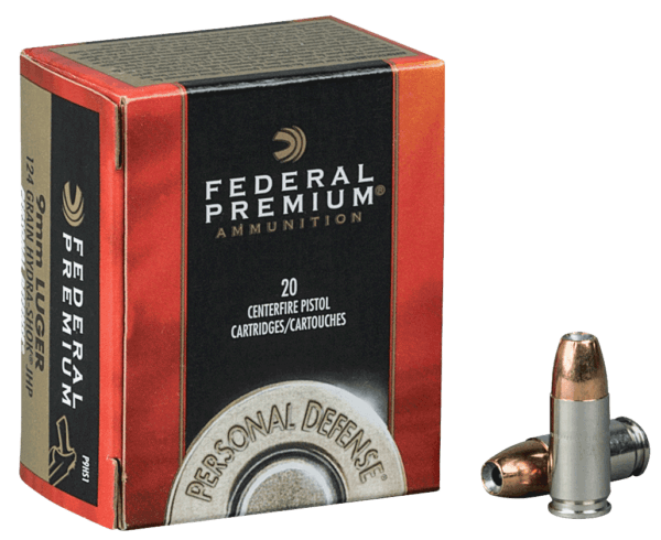 Federal P32HS1 Premium Personal Defense 32 ACP 65 gr 925 fps Hydra-Shok Jacketed Hollow Point 20rd Box