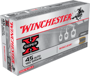 Winchester Ammo WC451 Super-X 45 ACP 185 gr Brass Enclosed Base 50rd Box