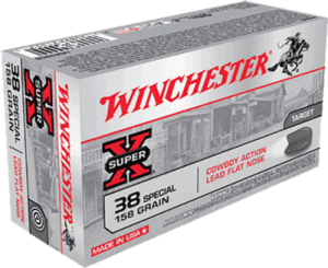 Winchester Ammo USA38CB USA Cowboy Action 38 Special 158 gr Lead Flat Nose (LFN) 50rd Box