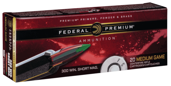Federal P300WSMB Premium Hunting 300 WSM 180 gr Nosler Partition (NP) 20rd Box