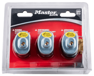 Master Lock 90TRISPT Trigger Lock Keyed Alike Open With Key Gray Steel/Zinc 3 Per Pkg Firearm Fit- Handgun/Rifle/Shotgun