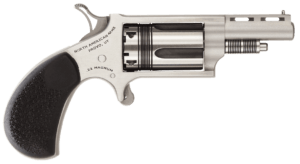 North American Arms 22S Mini-Revolver 22 Short Caliber with 1.13″ Barrel 5rd Capacity Cylinder Overall Stainless Steel Finish & Rosewood Birdshead Grip