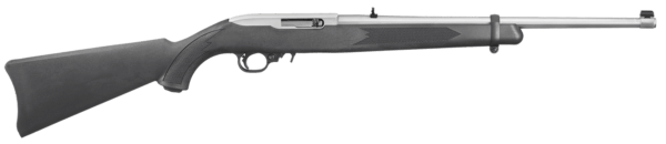 Ruger 1256 10/22 Carbine 22 LR 10+1 18.50″ Barrel Satin Stainless Steel Black Synthetic Stock Cross-Bolt Manual Safety