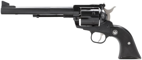 Ruger 0455 Blackhawk 45 Colt (LC) Blued Alloy Steel 7.50″ Barrel & 6rd Cylinder Checkered Black Hard Rubber Grip Ramp Front/Adjustable Rear Sights