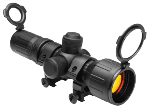 NcStar SC430B Tactical Black Hardcoat Anodized Black 4x30mm 1″ Tube P4 Sniper Reticle