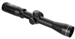 Truglo TG8504B3L Compact Crossbow Scope 4x 32mm Obj 20.8 ft @ 100 yds FOV 1″ Tube Black Matte Finish Dual Illuminated Range Finding Red/Green