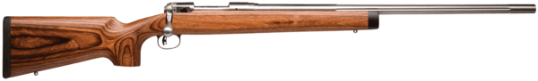Savage Arms 19139 12 BVSS 308 Win Caliber with 4+1 Capacity  26 Barrel  Matte Stainless Metal Finish & Satin Brown Laminate Stock Right Hand (Full Size)”