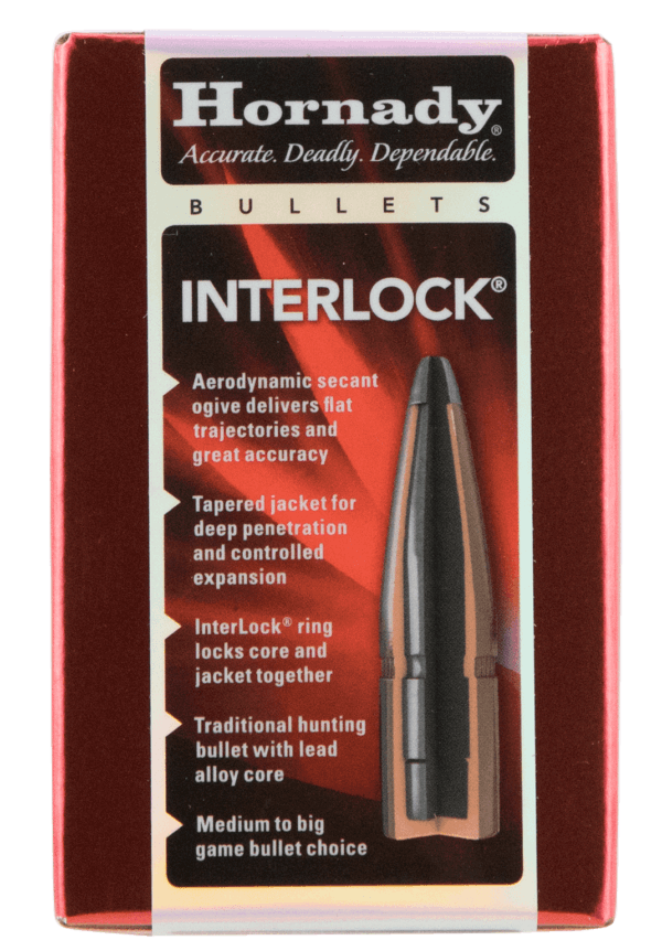 Hornady 3236 InterLock 8mm .323 195 GR Spire Point 100 Box