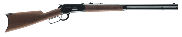 Winchester Repeating Arms 534175142 Model 1886 Short Rifle 45-70 Gov 8+1 24 Blued Round Barrel w/Recessed Crown  Blued Steel Receiver/Lever/Forearm Cap & Crescent Buttplate  Satin Walnut Straight Grip Stock & Forearm  Steel Loading Gate  Drilled & Tapped”