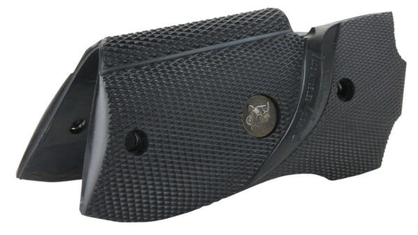Pachmayr 03306 Signature Grip Wraparound Checkered Black Rubber with Backstrap & Finger Grooves for S&W 39  439  639