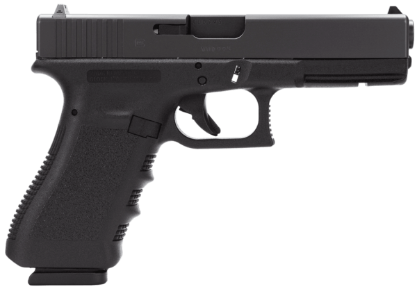 Glock PI3150201 G31 Gen3 357 Sig 4.49″ Barrel 10+1 Black Frame & Slide Finger Grooved Rough Texture Grip Safe Action Trigger