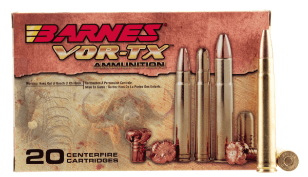 Barnes Bullets 22014 VOR-TX Safari 375 H&H Mag 300 gr Barnes TSX Flat Base 20rd Box