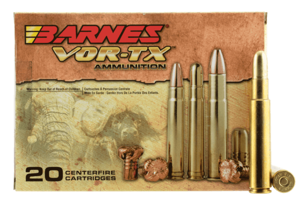 Barnes Bullets 22035 VOR-TX Centerfire Rifle 416 Rigby 400 gr Round Nose Banded Solid 20rd Box
