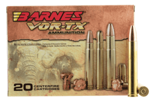 Barnes Bullets 22027 VOR-TX Safari 458 Lott 500 gr TSX Flat Base 20rd Box